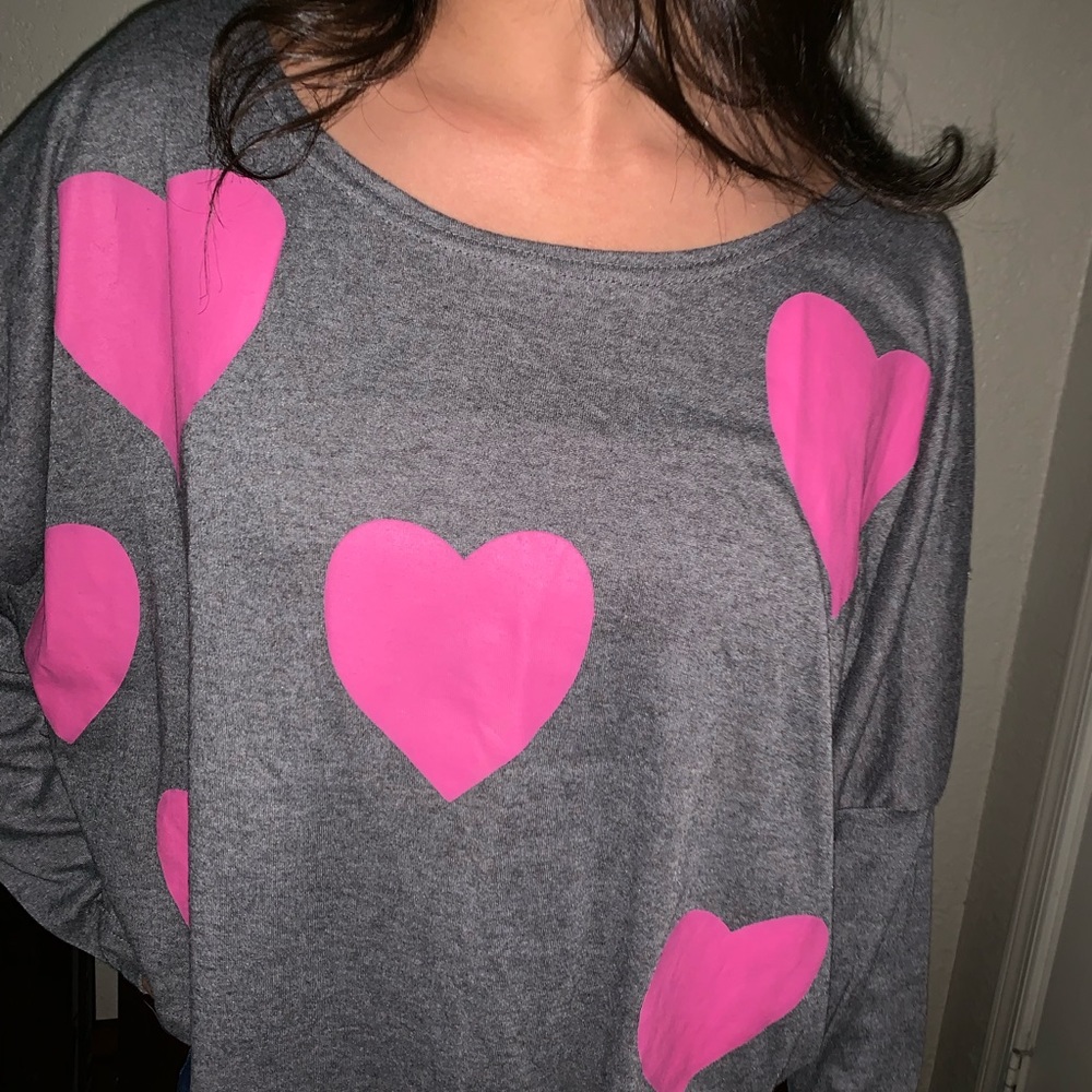 Baiyumi cute heart shirt 💖
